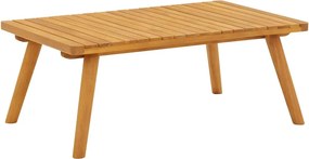 vidaXL tömör akácfa kerti dohányzóasztal 90 x 55 x 35 cm