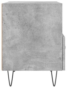 Betonszürke szerelt fa éjjeliszekrény 40 x 35 x 47,5 cm