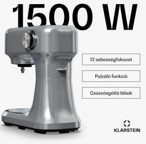 Klarstein Bella Evo konyhai robotgép | bolygókeverő rendszer | 3 keverőfelszerelés | 1500 W | 5 l