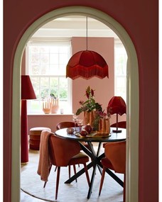 Világospiros kárpitozott étkezőfotel szett 2 db-os Kosaka – Light &amp; Living