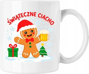 Karácsonyi bögre torta fehér 330ml