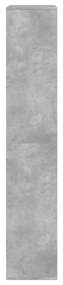betonszürke szerelt fa térelválasztó 100 x 33 x 175 cm