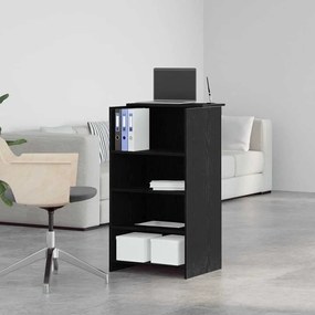 recepciós pult fekete 55x50x103,5 cm szerelt fa