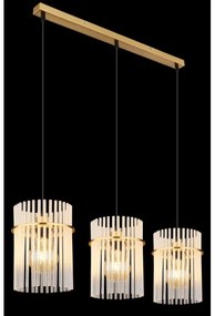 Globo 15698-3HM - Csillár zsinóron GORLEY 3xE27/60W/230V arany