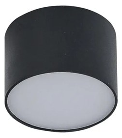 Azzardo Monza mennyezeti lámpa, fekete, 3000K melegfehér, beépített LED, 5W, 420 lm, AZ-2255
