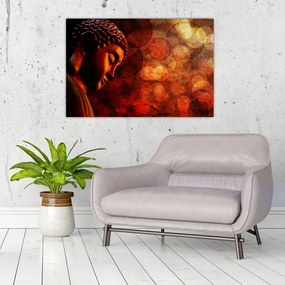 Kép - Buddha piros tónusokkal (90x60 cm)