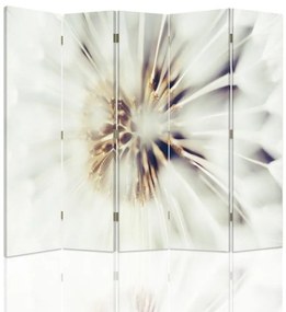 Gario Paraván Fehér virág szíve Méret: 180 x 170 cm, Kivitelezés: Forgó paraván 360°