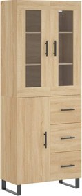 vidaXL sonoma tölgy szerelt fa magasszekrény 69,5 x 34 x 180 cm