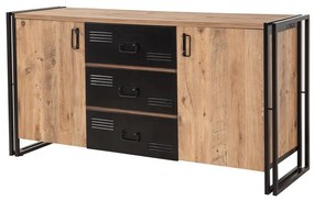 Cosmo Atlantic Pine and Black komód