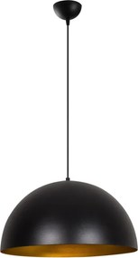 Sivani MR-723 fekete-arany fém függőlámpa, Ø50 cm