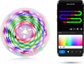 Tuya WiFi Led szalag 5m Rgb-ic 18W tápegység szett 18W 5m