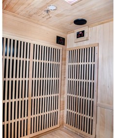Sauna DeLuxe 2223 Carbon BT, sötétbarna