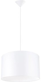 Sollux SL.1404 - Csillár zsinóron NOVA 1xE27/15W/230V átm. 40 cm fehér