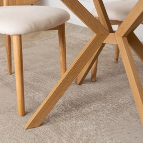 Bővíthető Étkezőasztal Fehér/Tölgy Színben. DORIAN 80-160 cm