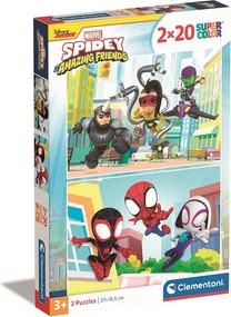 Pókember Spidey 2x20 db-os puzzle Clementoni