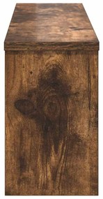 Fali Kabáthorog polcokkal Füstölt tölgy 75 x 16 x 26 cm Faanyag