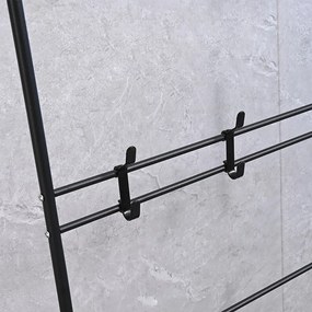 Előszobafal ruhaállvány LRA-02 fekete