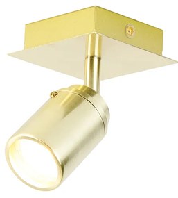 Modern fürdőszoba spotlámpa sárgaréz négyzet alakú IP44 - Ducha