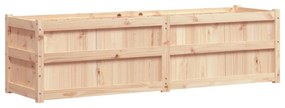 tömör fenyőfa kerti virágláda 180 x 50 x 50 cm