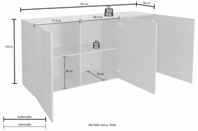 ARIA komód sonoma tölgy