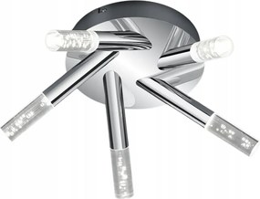 FĂŒrdĆszobai mennyezeti lĂĄmpa modern Led 3000k krĂłmozott 5 pont 42 cm Trio