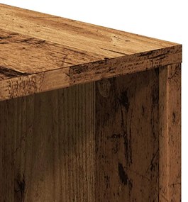 antik fa színű szerelt fa TV-szekrény 130 x 35 x 50 cm