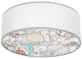 Gyerek mennyezeti lámpa KIDDY 2xE27/40W/230V fehér/bézs