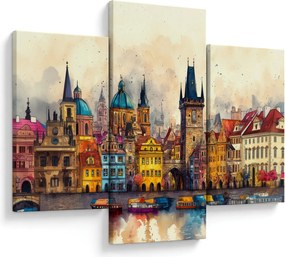 Kép - Ősz a festett városban (90x60 cm)