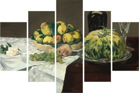 Kép - Edouard Manet, Still Life with Melon and Peaches, reprodukciók (150x105 cm)