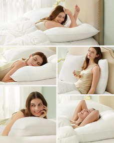 puha párna 2 db-os, 60 x 60 cm, tárolótáskával