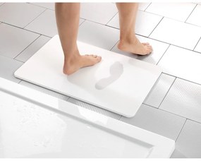 Fehér kovaföld fürdőszobai kilépő 39x60 cm Simi – Wenko