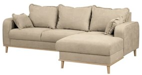 Bézs sarokkanapé (jobb oldali) Beata – Ropez