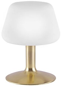 Arany asztali lámpa háromlépcsős fényerő-szabályozóval, LED-del - Tilly