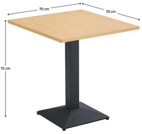 Étkezőasztal Rahola 1 (tölgy + fekete) (2 fő részére). 1116488