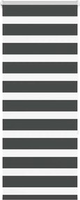 vidaXL zebrafüggönnyel fekete szövetszélesség 50,9 cm poliészter