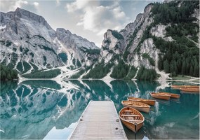 Dekoratív fotótapéta falra Könnyű összeszerelés Hegyi panoráma 208x146 Ragasztó