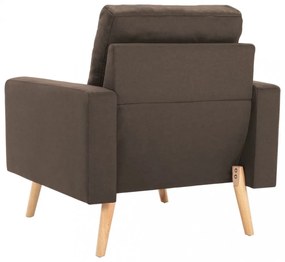 barna szövetfotel