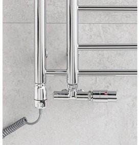 P.M.H. T2C - Fürdőszobai törölközőszárítós radiátor THEIA 352W 154 cm jobbos/fényes króm