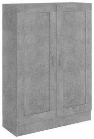 betonszürke szerelt fa könyvszekrény 82,5 x 30,5 x 115 cm