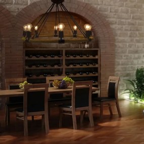 Csillár láncon ROPE ARTHUR 8xE27/20W/230V