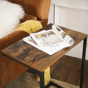 Kisasztal ELDUR barna/fekete