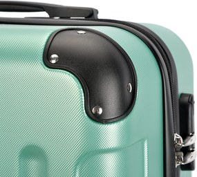 BONTOUR vertical 4 kerekes nagy borönd 76x50,5x29,5cm, púderzöld