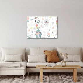 Kép - Állatok a réten (70x50 cm)
