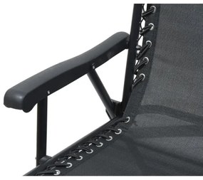 Összecsukható kerti szék fekete