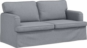 vidaXL Kanapé Világosszürke 142 x 80 x 85 cm szövet