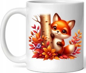 Bögre Édes Róka Őszi Hangulat Kerámia Doboz 330ml