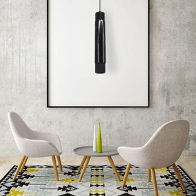 Csillár zsinóron MARBLE 1xGU10/8W/230V fekete