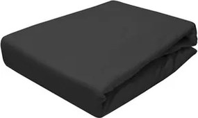 Jersey gumis lepedő fekete 180x200