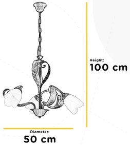 ONLI - Csillár láncon SONIA 3xE14/6W/230V