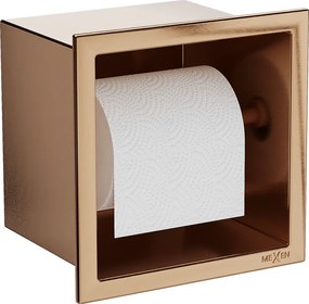 Mexen X-Wall-P WC-papír tartó, csiszolt réz - 19C3